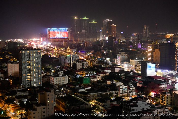 Phnom Penh Cambodia nightscape