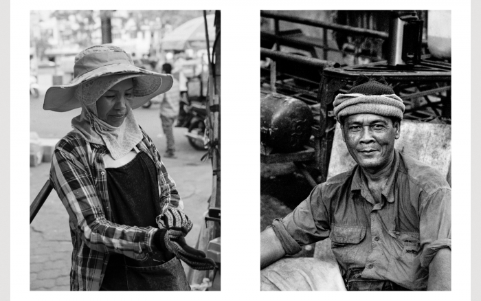 Phnom Penh market people